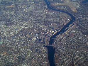 Lawrence MA Aerial View - Courtesy: WikiMedia