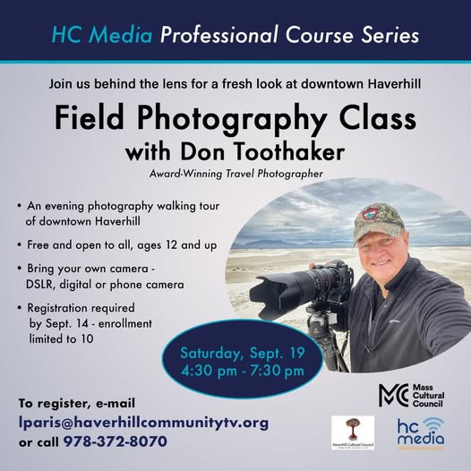 Field Photography Class with Don Toothaker